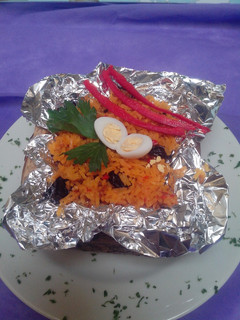Una foto de Arroz Navideño a mi estilo