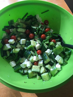 A picture of Wifey’s favorite Greek Salad.