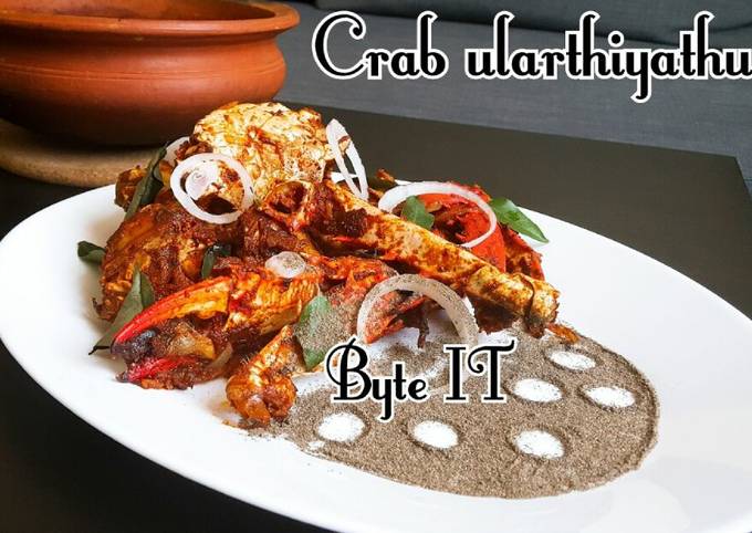 Easiest Way to Make Eric Ripert Crab ularthiyathu   (crab roast)