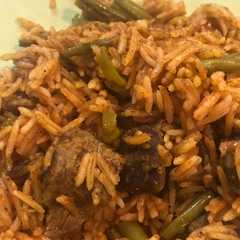تاجينه الفاصوليا الخضرة واللحمة-レシピのメイン写真