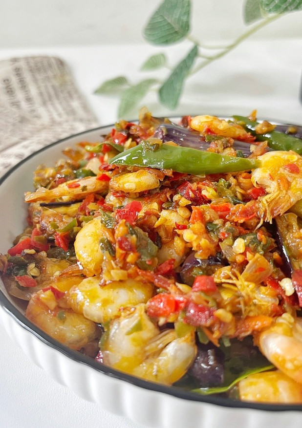 Foto resep 36. Sambal Terong Udang