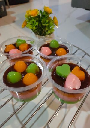 Foto resep Puding Rainbow