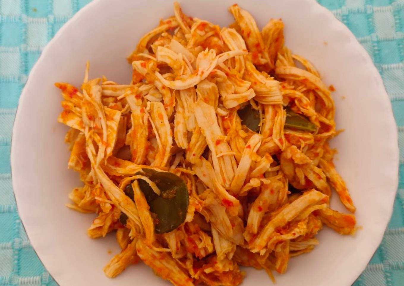 3. Ayam Suwir Sambal Bali #NoMinyak #LowCal #Diet #IIFYM