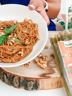 Foto de Massa de quinoa com atum e nozes