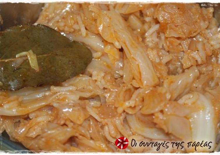 Simple Way to Prepare Quick Cabbage with rice (lahanorizo) by my mother