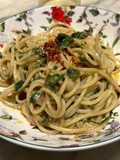 Spaghetti in padella 54 sardelle alla calabrese e prezzemolo