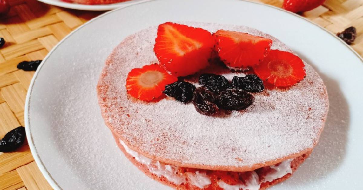 Resep Pancake Stroberry Oleh Oknisa Carolina - Cookpad