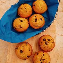 A picture of Orange-Chocolate Chip Muffins.