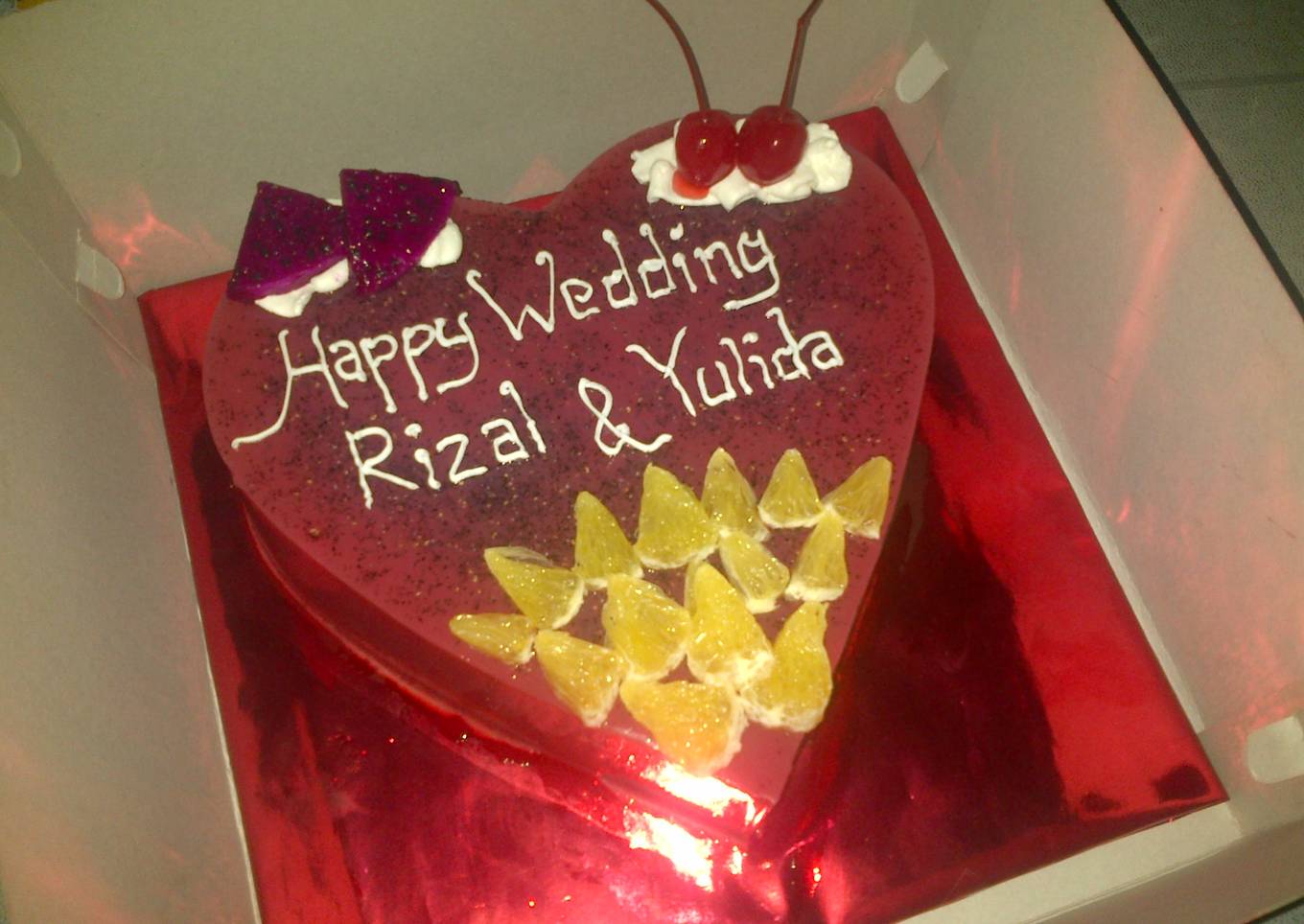 Puding buah Naga special wedding