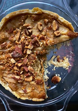Une photo de Tarte poire amande