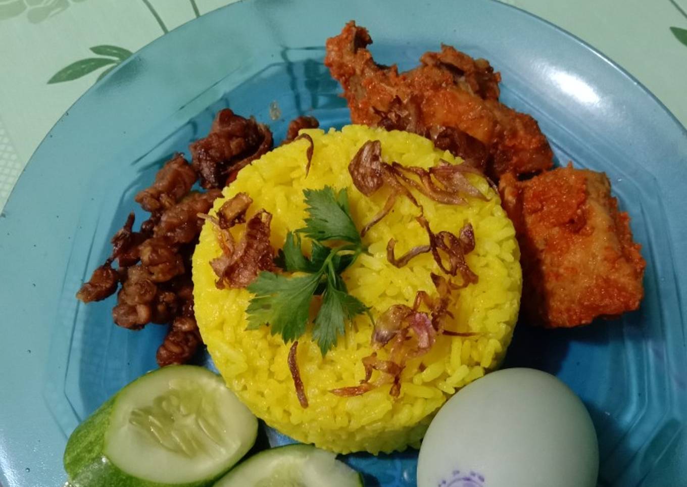Nasi kuning rice cooker