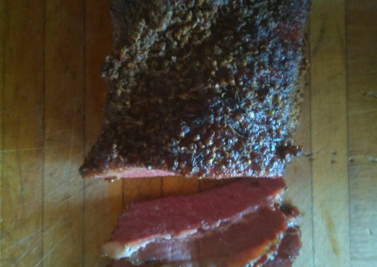 Recipe of Super Quick Homemade Smoked Pastrami (Dirty Version)