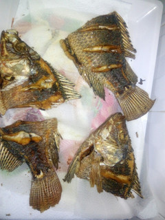 A picture of Fried fish.