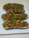 Berenjenas con carne molida (carnívoras) ;)