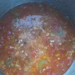 A picture of Instant Pot - Moroccan Soup with Chickpeas and split red peas.