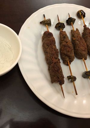 صورة لوصفة (كيتو دايت) كباب مشوي بالفرن 💙😋