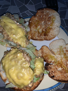 Una foto de Hamburguesas de pollo con avena