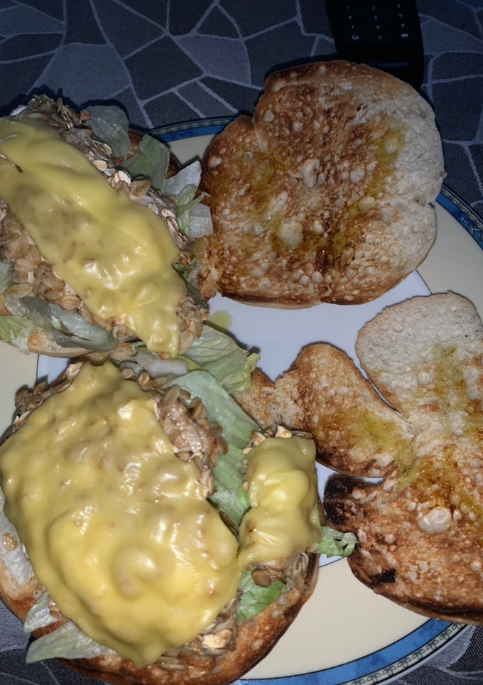 Una foto de Hamburguesas de pollo con avena