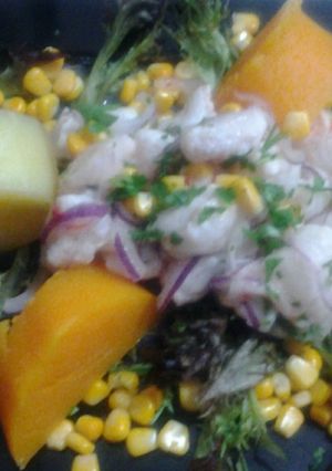 Una foto de Ceviche de lenguado
