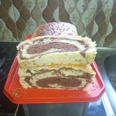 A picture of Homemade swirl bread.