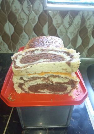 A picture of Homemade swirl bread.