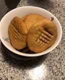 Galletas de mantequilla de maní (Sin gluten y veganas)