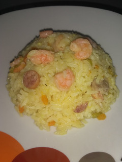 Una foto de Arroz con camarones
