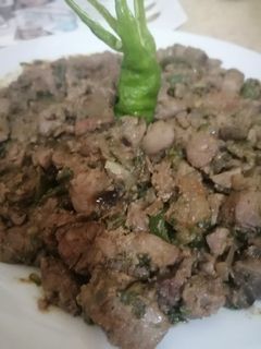 صورة لوصفة كبدة اسكندراني 😋