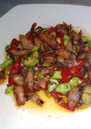 Foto resep Baby cumi sambel pete