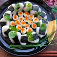 Christmas Onigiri Rice Ball Wreath