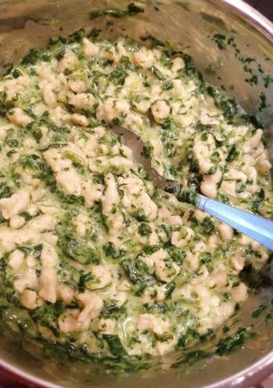 Spenótos nokedli/galuska recept fotója