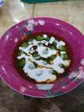 Bubur Candil pandan ubi putih