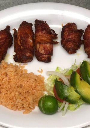 Una foto de Camarones ala tocineta.😋 mmmmm Deli Deli 😋