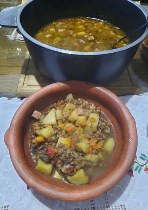 Una foto de Guiso de lentejas