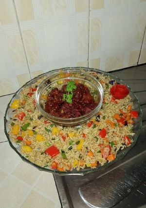 A picture of Vegetable rice.