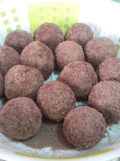 Una foto de Trufas caseras de chocolate