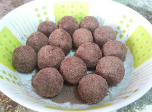 Una foto de Trufas caseras de chocolate