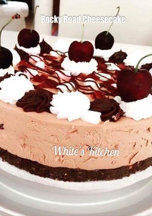 Foto resep No Bake Rocky Road Cheesecake