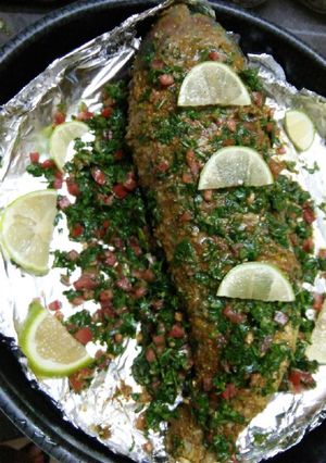 صورة لوصفة سمكه مقليه