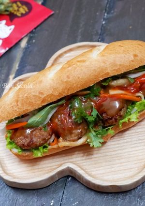 Hình của món Bánh Mì Thịt Nướng.
