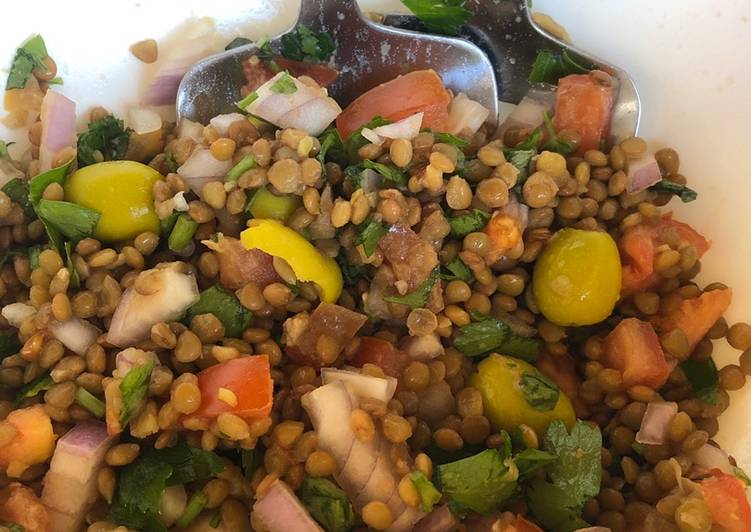 Recette: Salade de lentilles marocaine