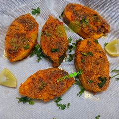 A picture of Indian salmon or Blue threadfin/Rawas Fish - Fry.
