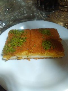 صورة لوصفة بسبوسة محشية جبنة