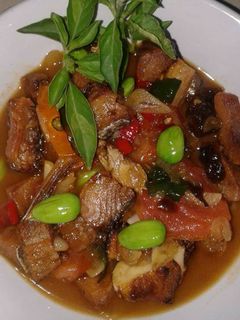 Foto resep Asam manis ikan asin telang