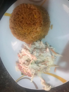 A picture of Jollof Rice.