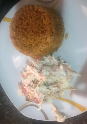 A picture of Jollof Rice.