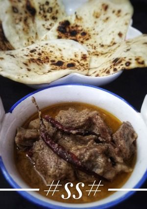 A picture of Mutton Rezala.
