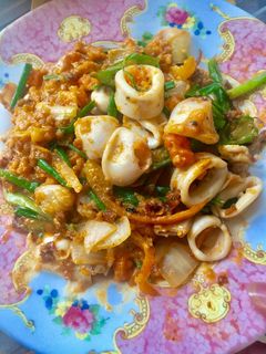 รูปของ หมึกไข่ผัดไข่แดงเค็ม