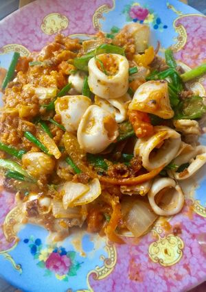 รูปของ หมึกไข่ผัดไข่แดงเค็ม