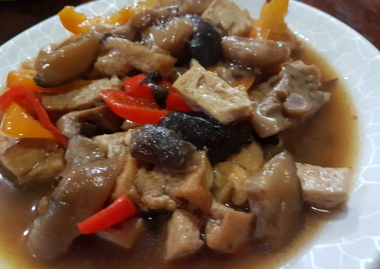 Vegetarian Tahu jamur